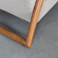 LABEL51 Fauteuils Viggo - Naturel - Boucle - Naturel Houten Frame