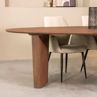 LABEL51 Eetkamertafels Wow - Nature Smooth - Mangohout - 240 cm