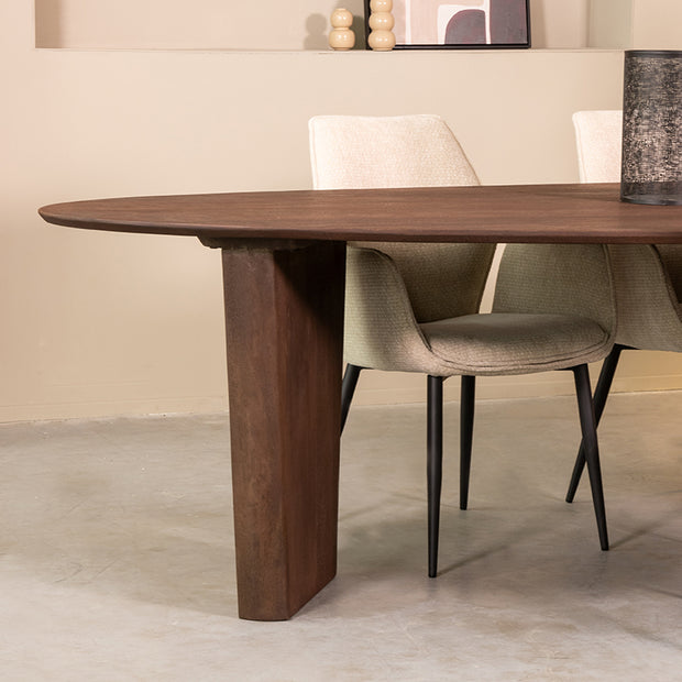 LABEL51 Eetkamertafels Wow - Espresso - Mangohout - 240 cm