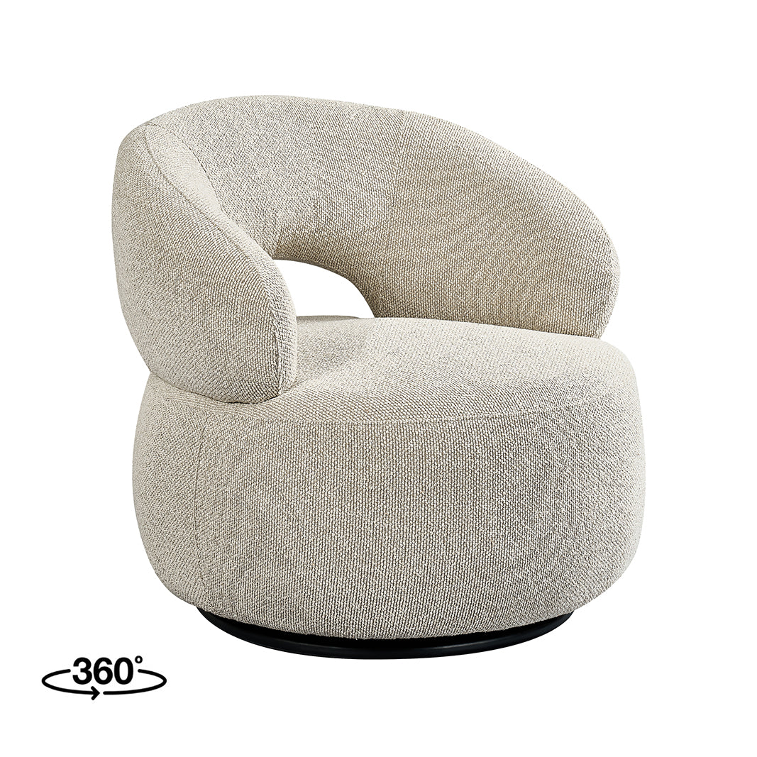 LABEL51 Fauteuils Nusenna - Naturel - Boucle - One size