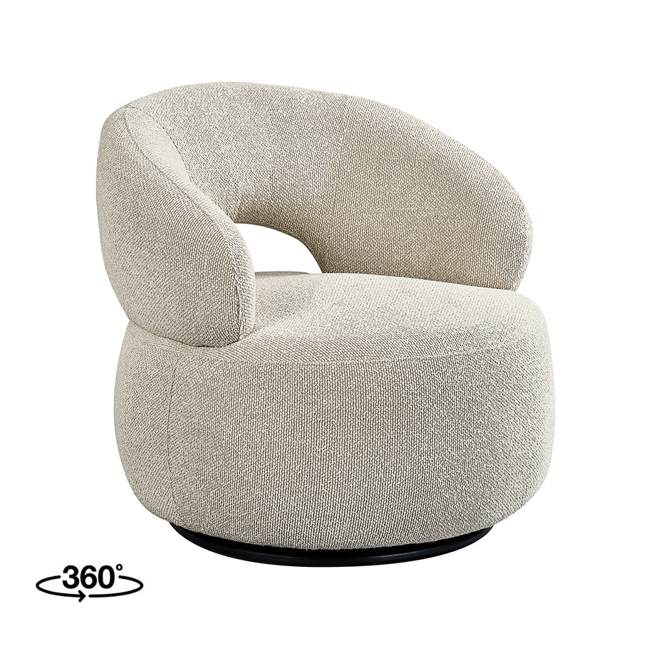 LABEL51 Fauteuils Nusenna - Naturel - Boucle - One size