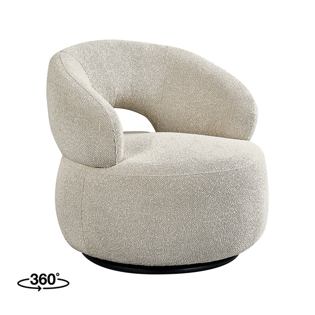 LABEL51 Fauteuils Nusenna - Naturel - Boucle - One size