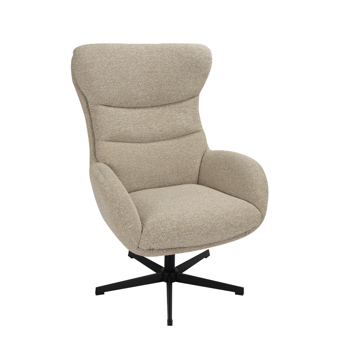 LABEL51 Fauteuils Malmo - Naturel - Boucle - Incl. Hocker
