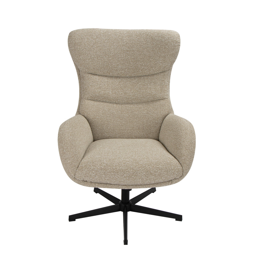 LABEL51 Fauteuils Malmo - Naturel - Boucle - Incl. Hocker