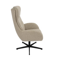 LABEL51 Fauteuils Malmo - Naturel - Boucle - Incl. Hocker