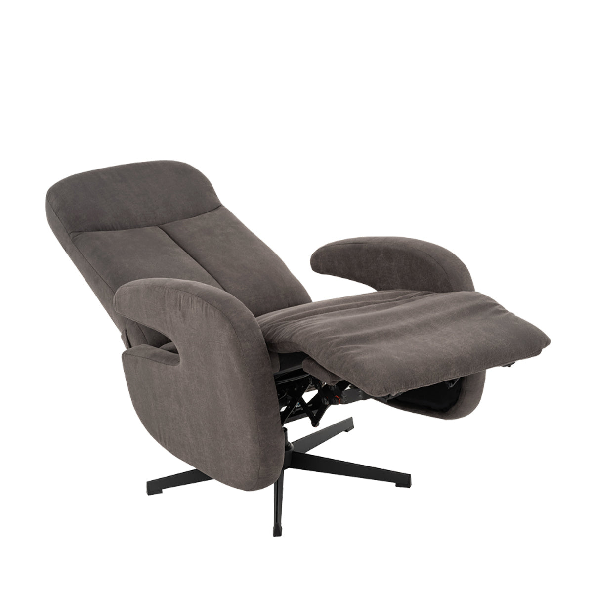 LABEL51 Fauteuils Esbjerg - Taupe - Kunstleder - Manueel Verstelbaar