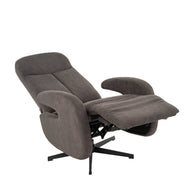 LABEL51 Fauteuils Esbjerg - Taupe - Kunstleder - Manueel Verstelbaar