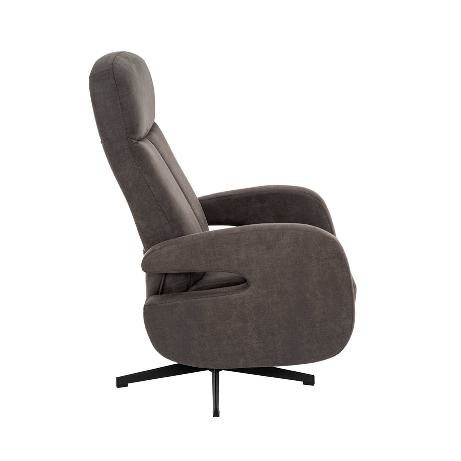 LABEL51 Fauteuils Esbjerg - Taupe - Kunstleder - Manueel Verstelbaar