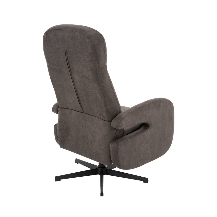 LABEL51 Fauteuils Esbjerg - Taupe - Kunstleder - Manueel Verstelbaar