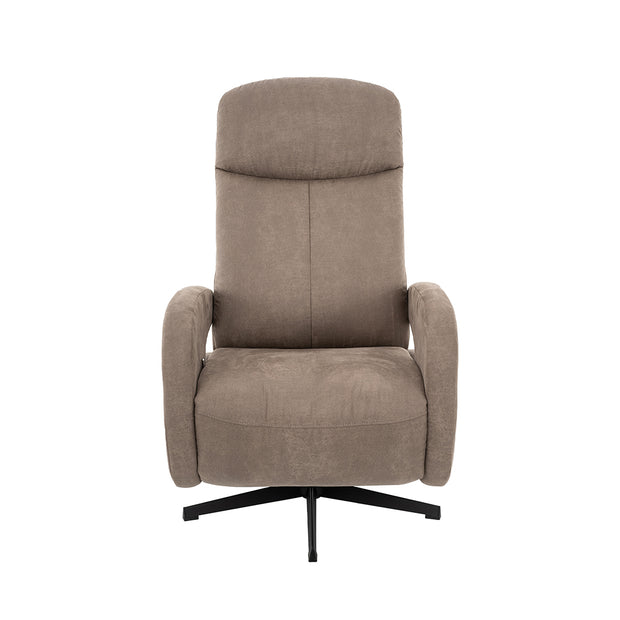 LABEL51 Fauteuils Esbjerg - Grijs - Kunstleder - Manueel Verstelbaar