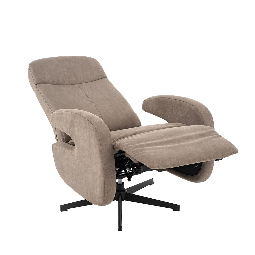 LABEL51 Fauteuils Esbjerg - Grijs - Kunstleder - Manueel Verstelbaar