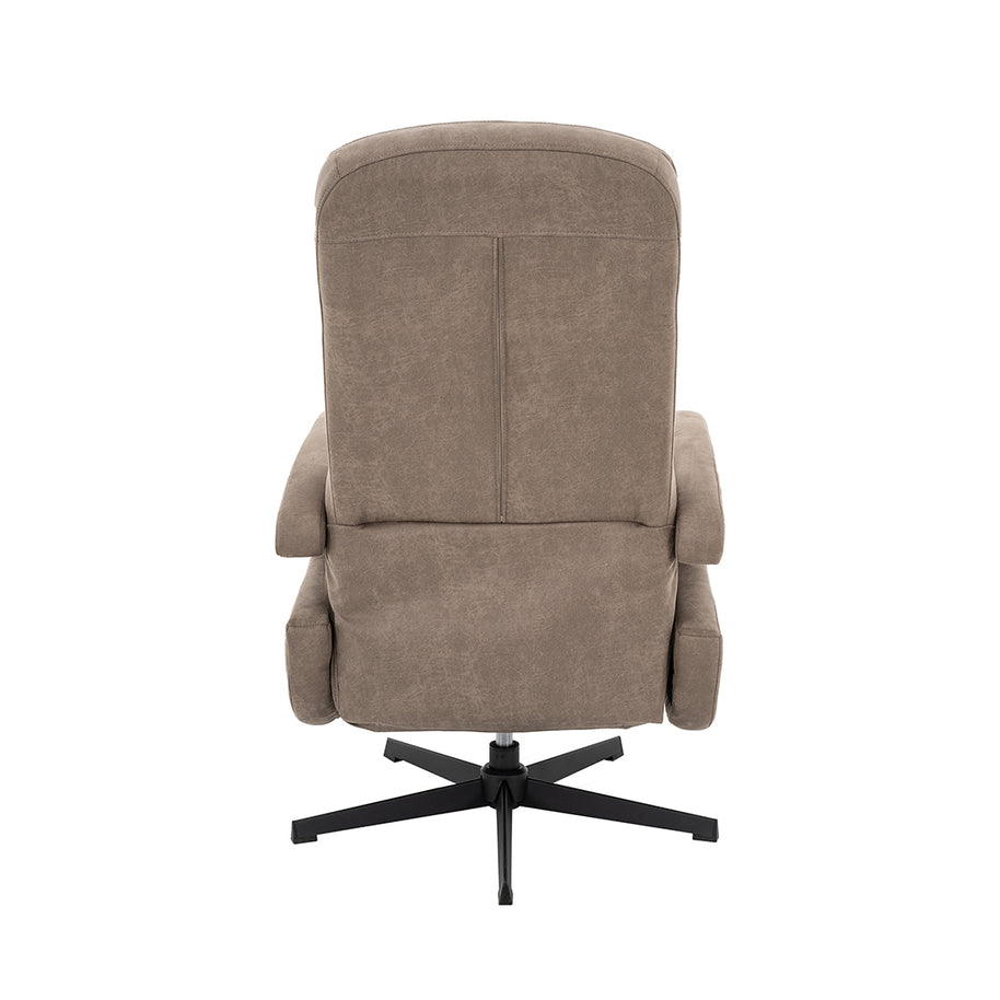 LABEL51 Fauteuils Esbjerg - Grijs - Kunstleder - Manueel Verstelbaar
