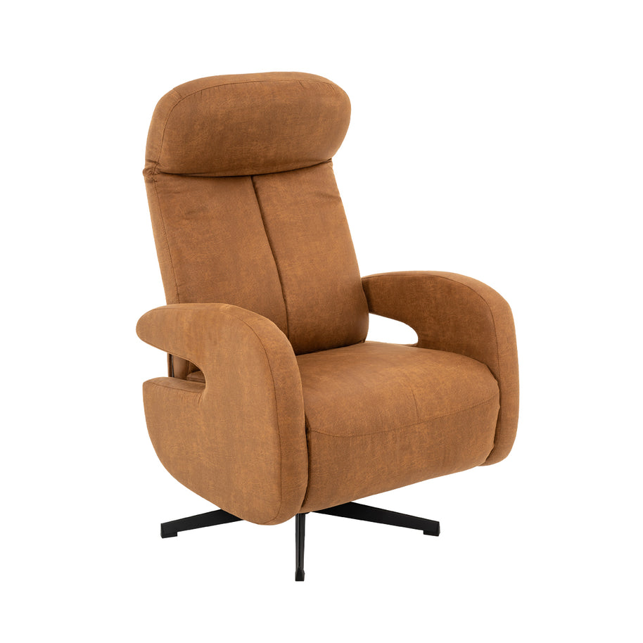 LABEL51 Fauteuils Esbjerg - Grijs - Kunstleder - Manueel Verstelbaar
