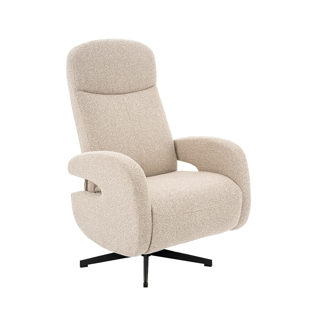 LABEL51 Fauteuils Esjberg - Taupe - Boucle - Manueel Verstelbaar