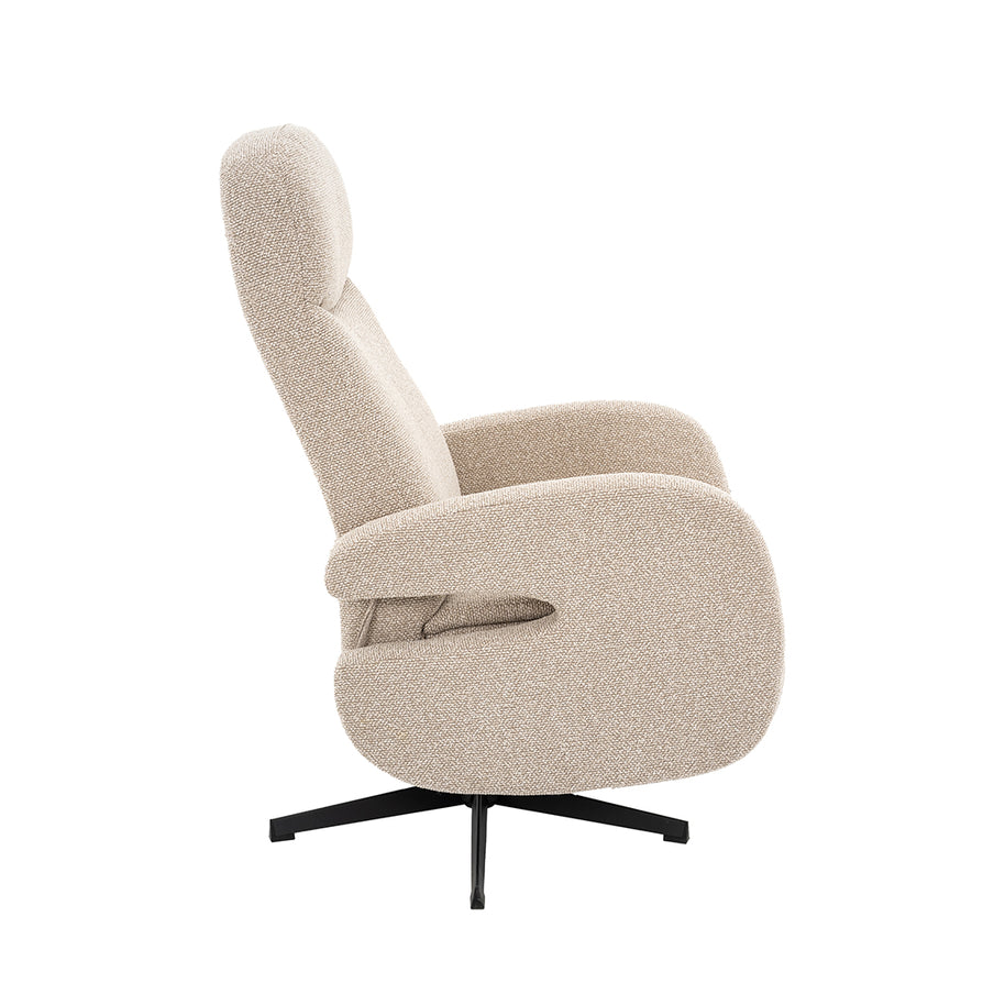 LABEL51 Fauteuils Esjberg - Taupe - Boucle - Manueel Verstelbaar