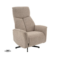 LABEL51 Fauteuils Helsinki - Wit - Boucle - Manueel Verstelbaar