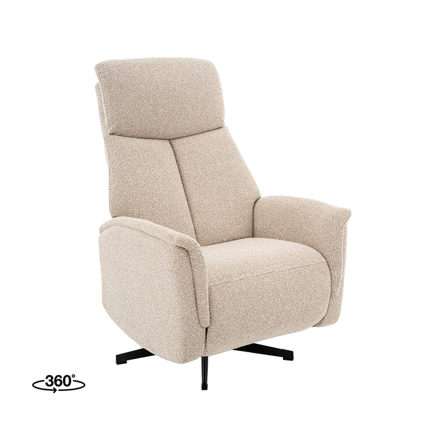 LABEL51 Fauteuils Helsinki - Naturel - Boucle - Manueel Verstelbaar