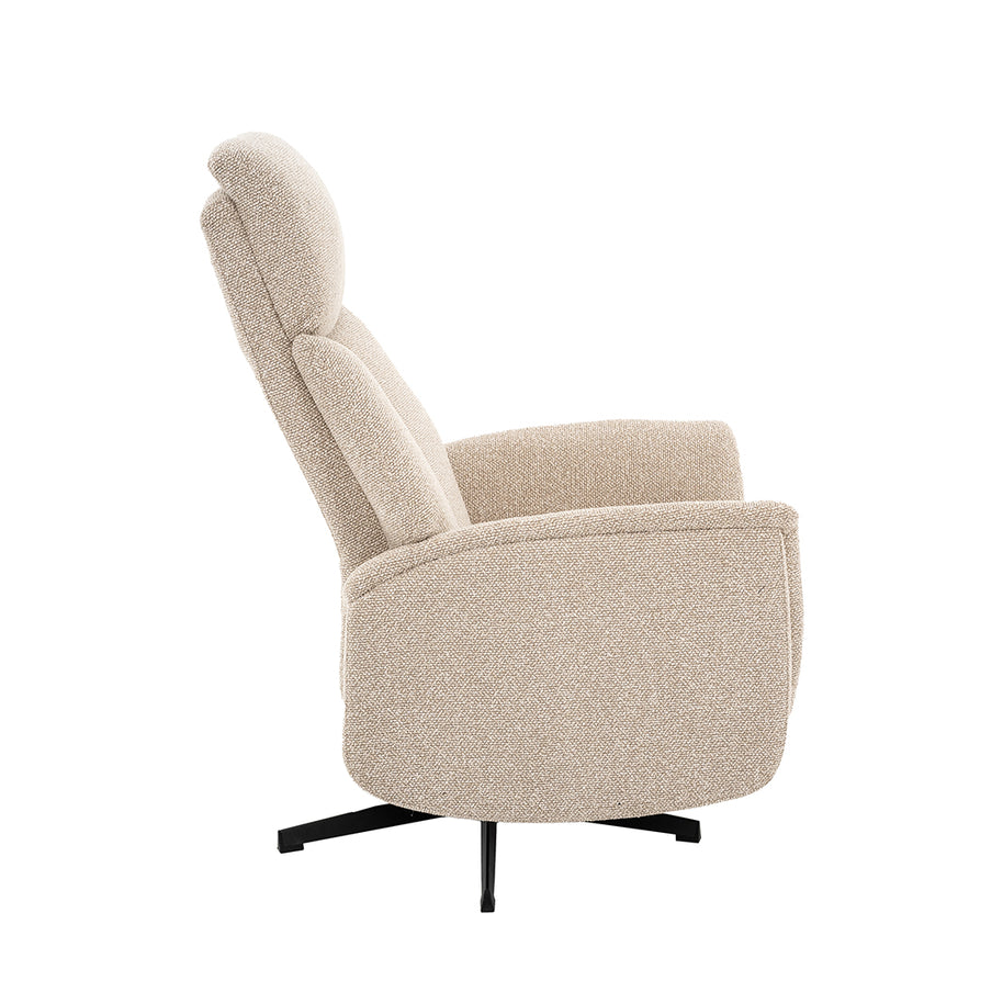 LABEL51 Fauteuils Helsinki - Naturel - Boucle - Manueel Verstelbaar