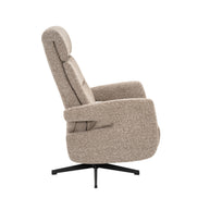 LABEL51 Fauteuils Copenhagen - Mushroom - Boucle - Manueel Verstelbaar