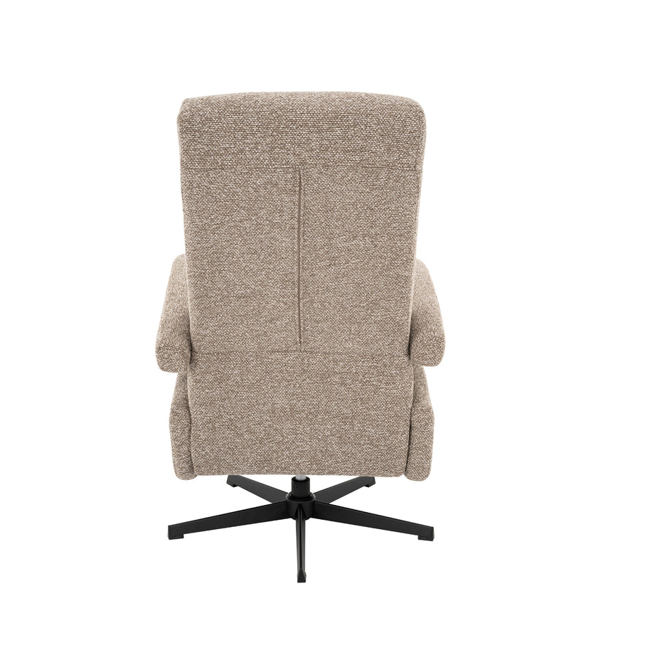 LABEL51 Fauteuils Copenhagen - Mushroom - Boucle - Manueel Verstelbaar