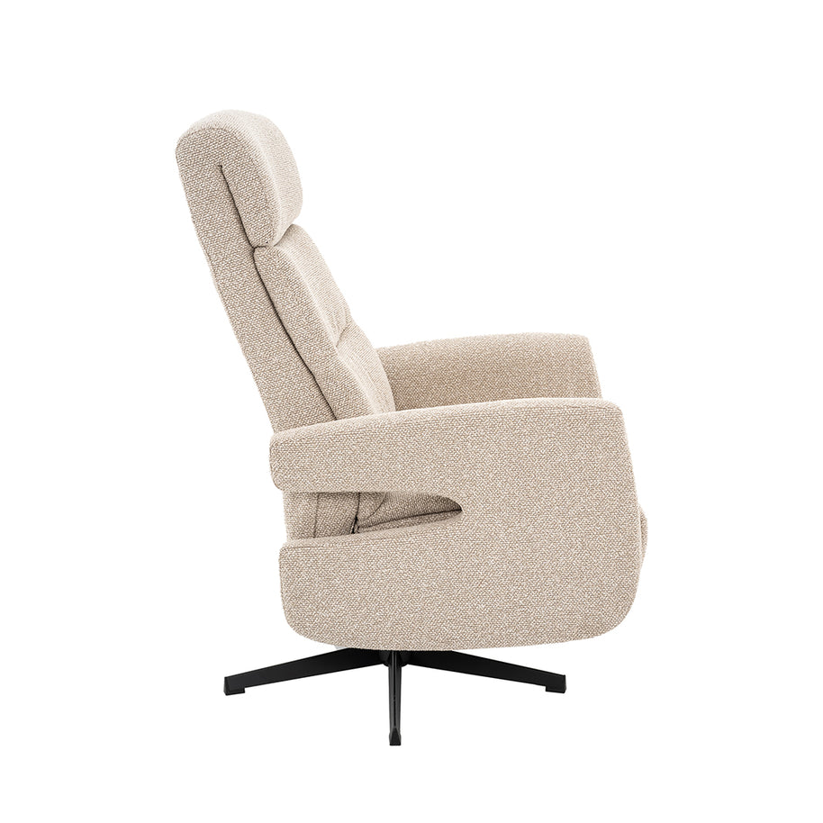 LABEL51 Fauteuils Copenhagen - Naturel - Boucle - Manueel Verstelbaar