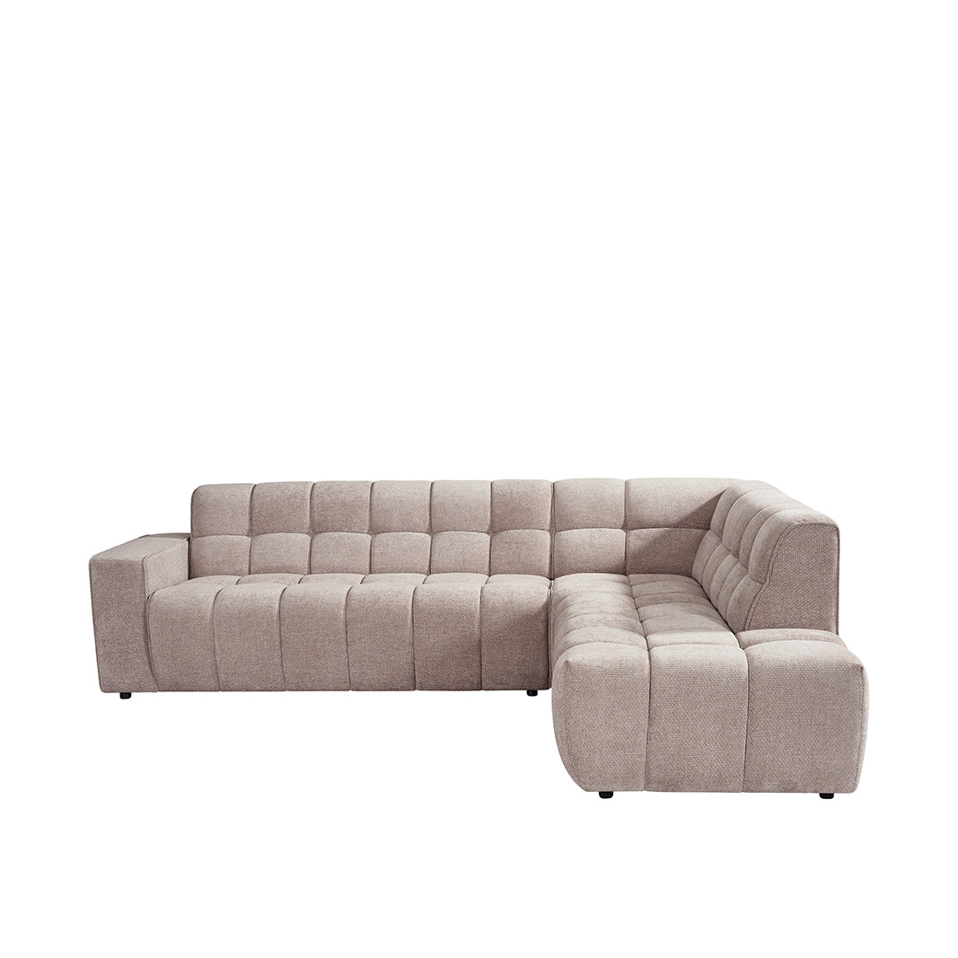 LABEL51 Hoekbanken Valentino - Clay - Chenille - Hoekbank Rechts