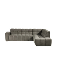 LABEL51 Hoekbanken Valentino - Taupe - Velvet - Hoekbank Rechts