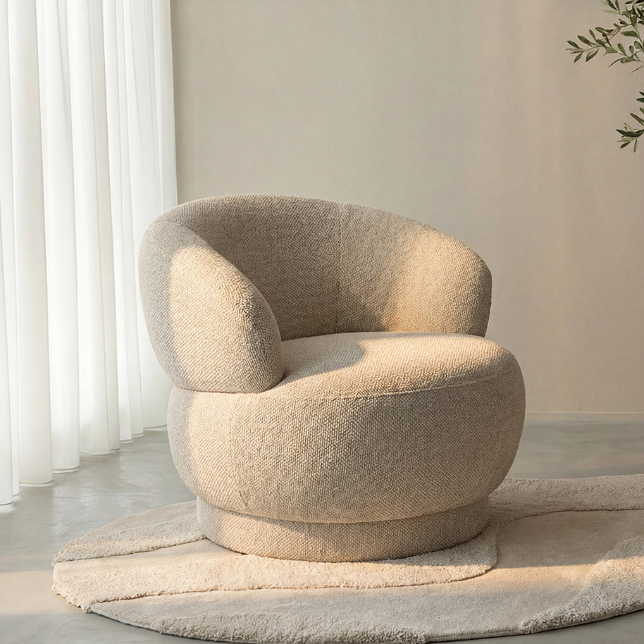 LABEL51 Fauteuils Alvito - Naturel - Boucle - One Size