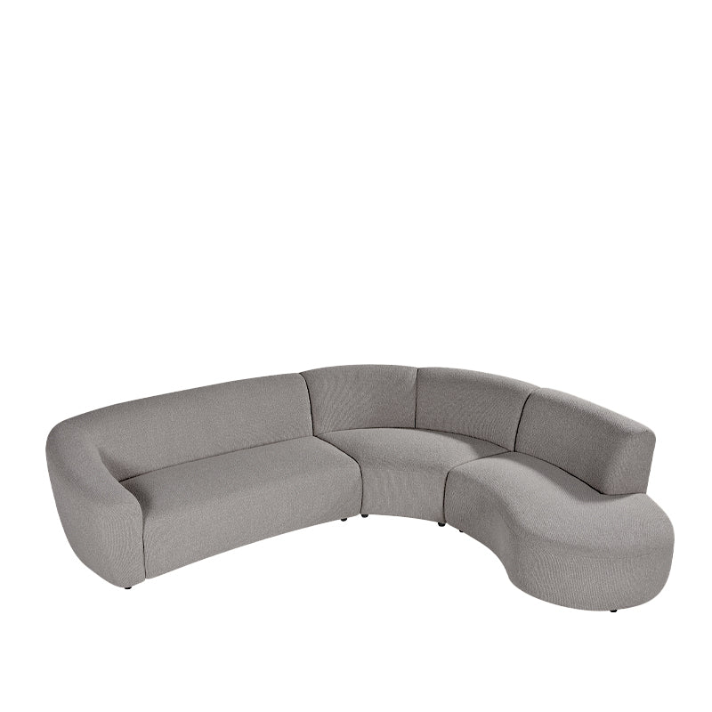 LABEL51 Hoekbanken Florence - Mushroom - Boucle - Hoekbank Rechts