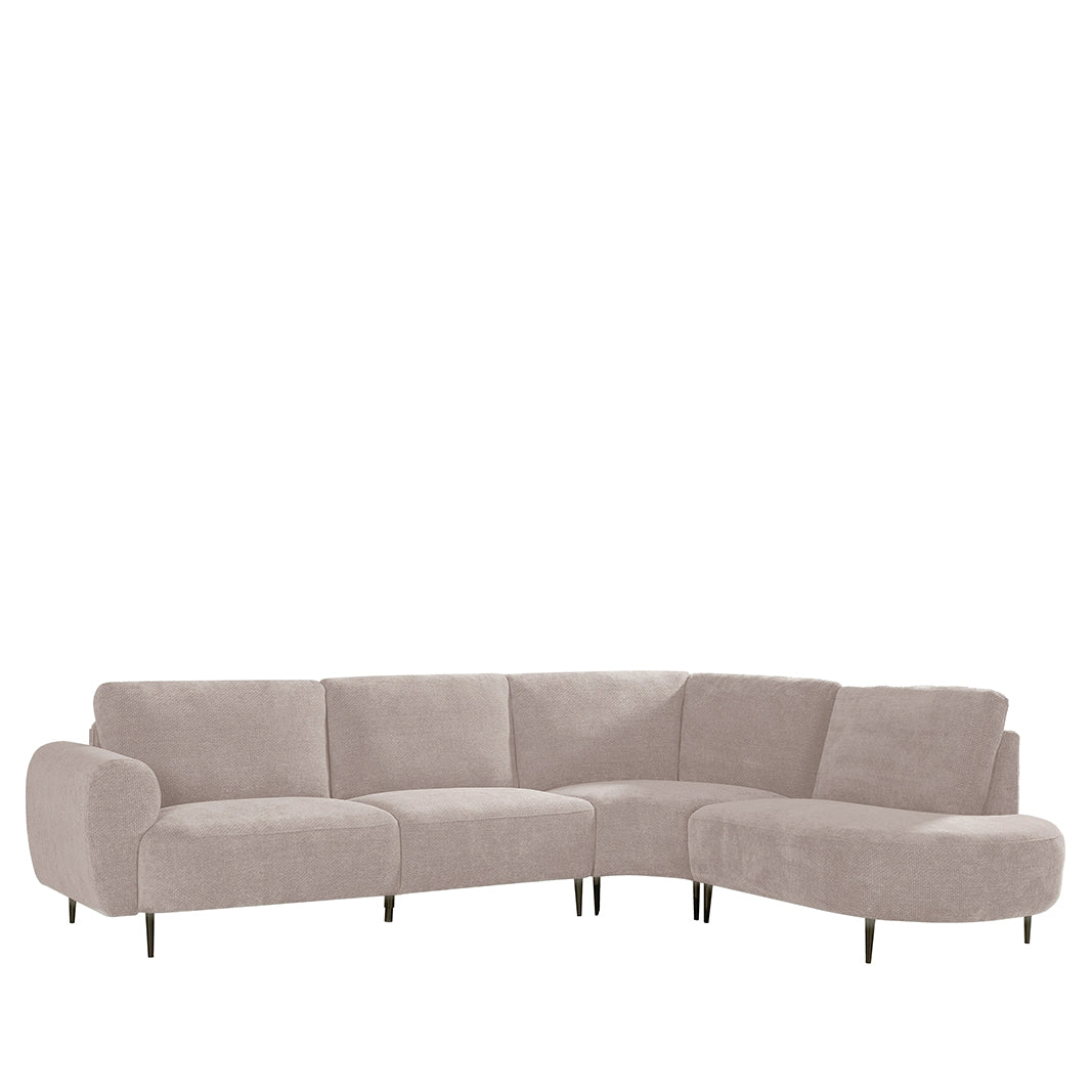 LABEL51 Hoekbanken Milano - Clay - Chenille - Hoekbank Rechts
