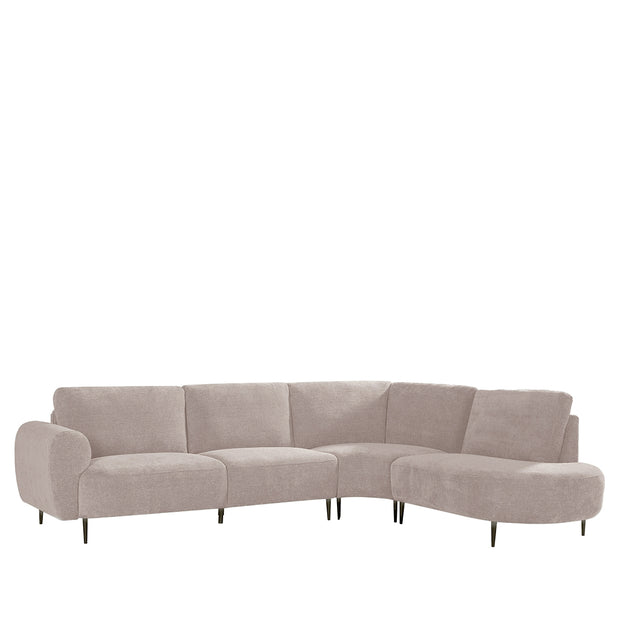 LABEL51 Hoekbanken Milano - Clay - Chenille - Hoekbank Rechts