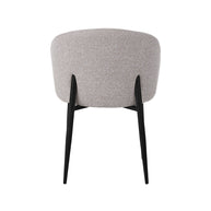 LABEL51 Eetkamerstoelen Yuki - Naturel - Boucle - Taupe Metalen Frame