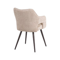 LABEL51 Eetkamerstoelen Stan - Clay - Chenille - Brons Metalen Frame