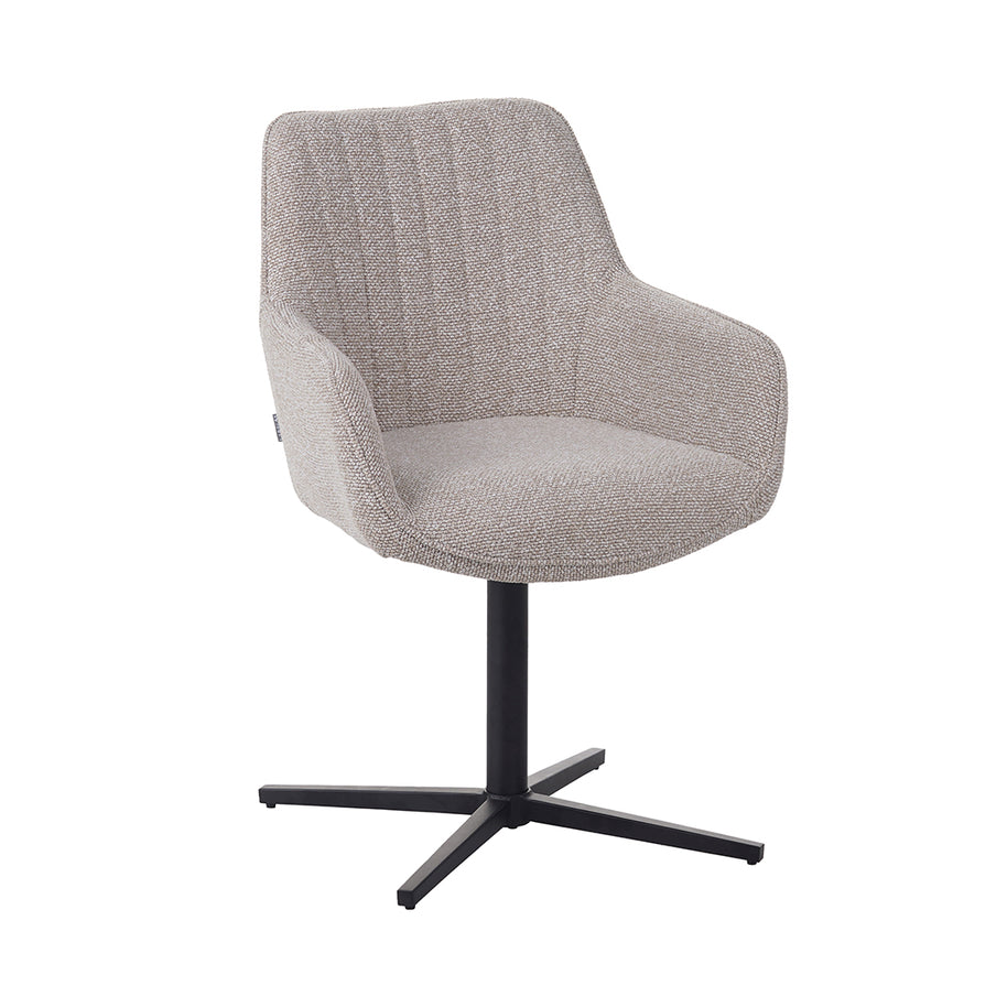 LABEL51 Eetkamerstoelen Mira - Naturel - Royal Boucle - One size