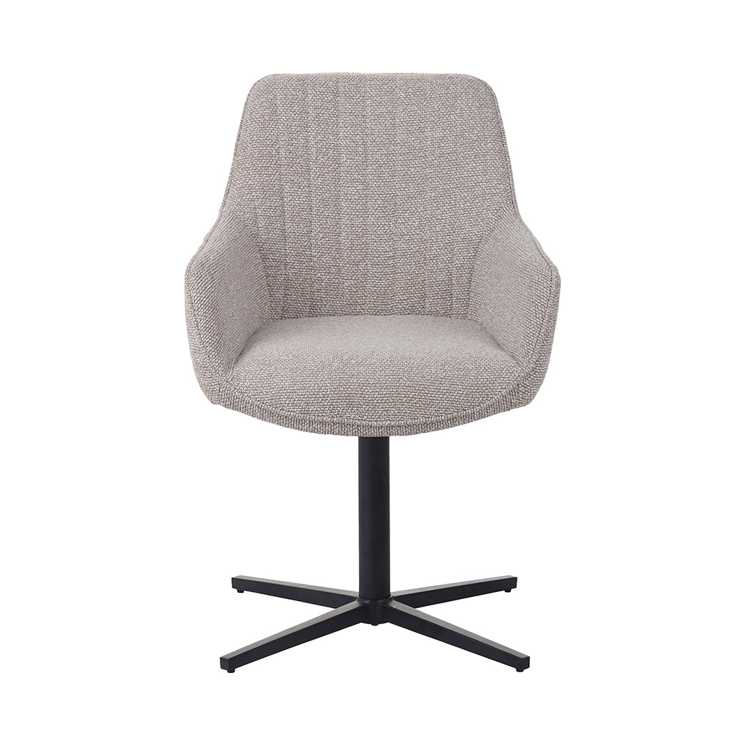 LABEL51 Eetkamerstoelen Mira - Naturel - Royal Boucle - One size