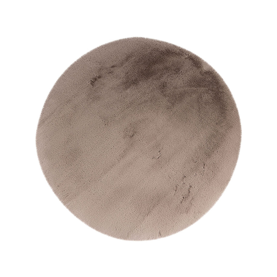 LABEL51 Vloerkleden Indy - Taupe - Polyester - 200x200 cm - Rond