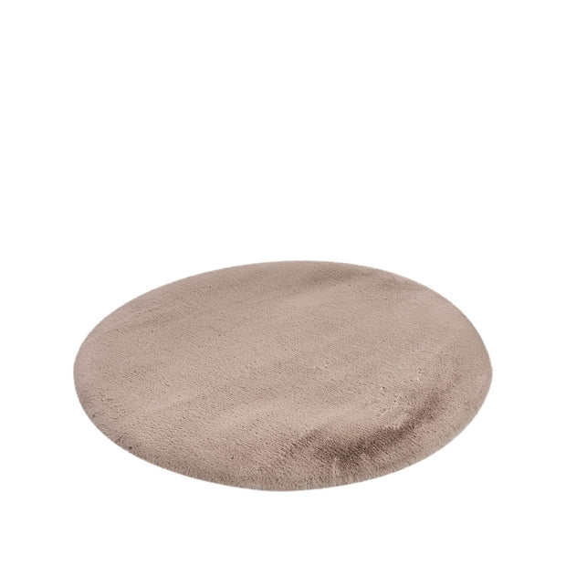 LABEL51 Vloerkleden Indy - Taupe - Polyester - 200x200 cm - Rond