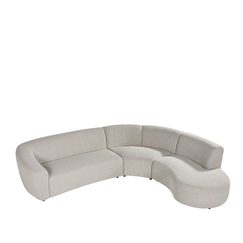 LABEL51 Hoekbanken Florence - Naturel - Boucle - Hoekbank Rechts