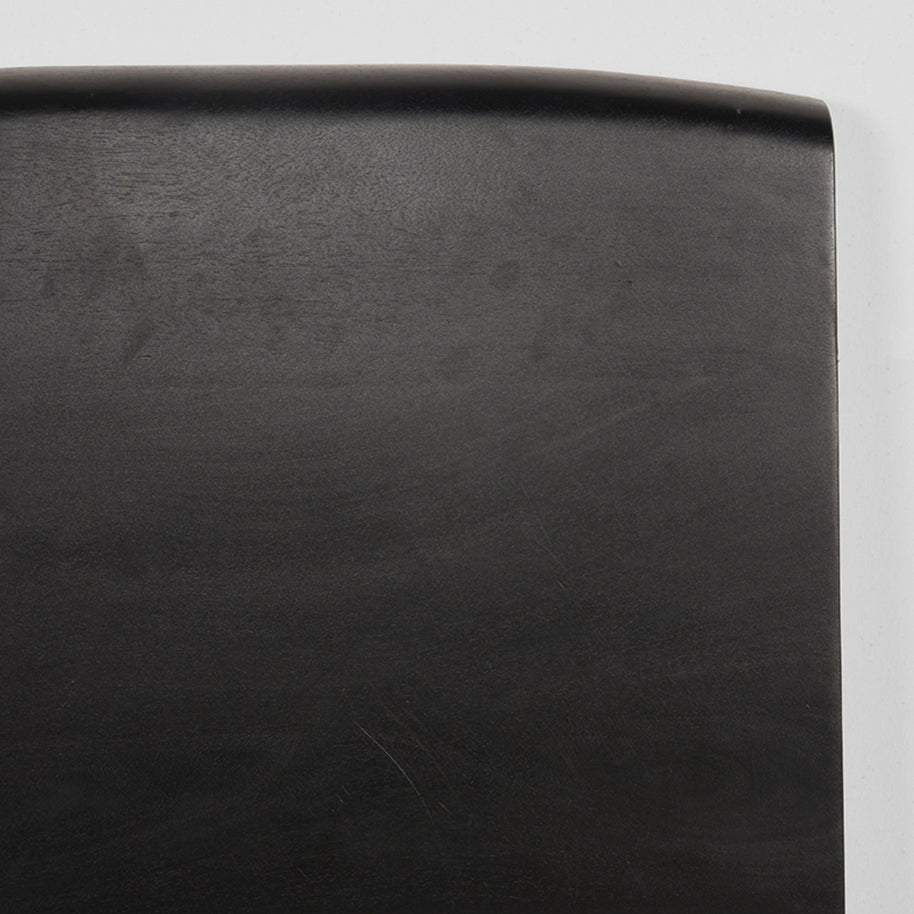 LABEL51 Eetkamertafels Tafelblad Tree Edge - Zwart - Mangohout - 70 cm Tree
