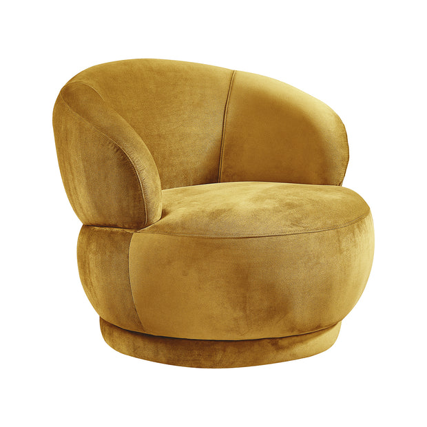 LABEL51 Fauteuils Lobby - Oker - Velvet - 1-Zits