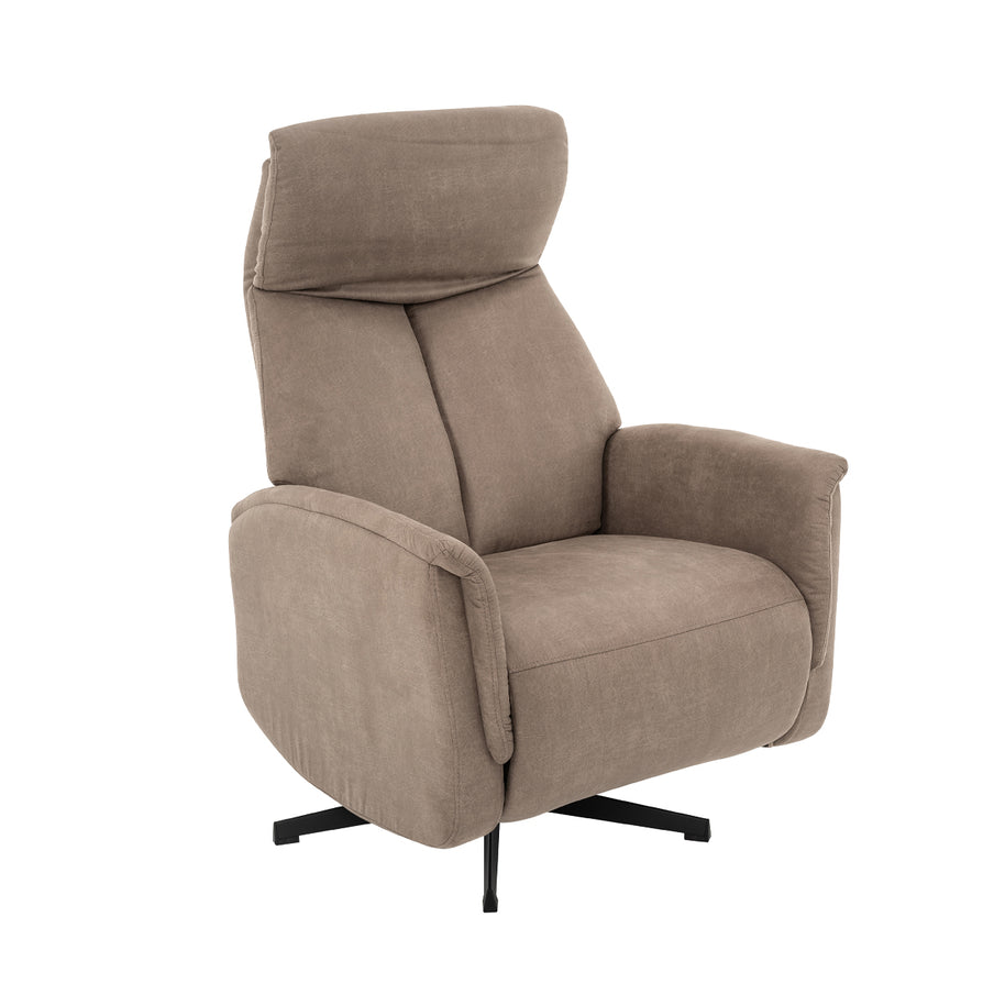 LABEL51 Fauteuils Aarhus - Taupe - Kunstleder - 2-Motorig