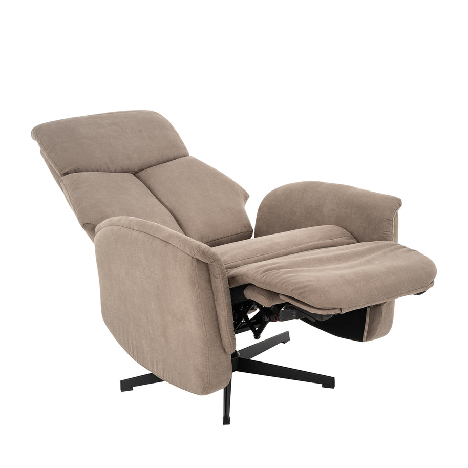 LABEL51 Fauteuils Aarhus - Taupe - Kunstleder - 2-Motorig