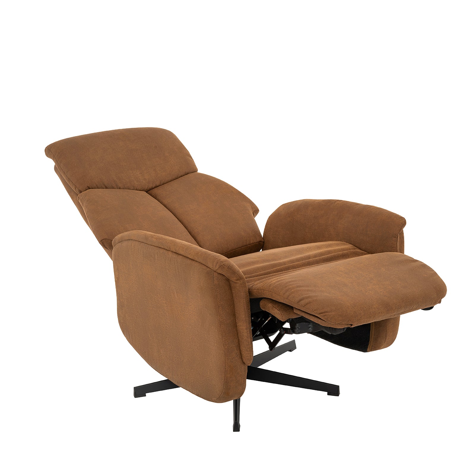 LABEL51 Fauteuils Aarhus - Cognac - Kunstleder - 2-Motorig