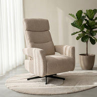 LABEL51 Fauteuils Tampere - Naturel - Boucle - 2-Motorig