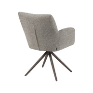 LABEL51 Eetkamerstoelen Padua - Mushroom - Boucle - Brons Metalen Frame