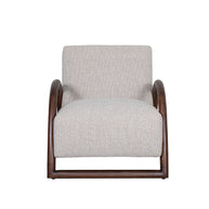 LABEL51 Fauteuils Viggo - Naturel - Boucle - Walnoot Houten Frame