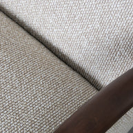 LABEL51 Fauteuils Viggo - Naturel - Boucle - Walnoot Houten Frame