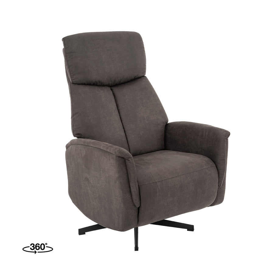 LABEL51 Fauteuils Helsinki - Taupe - Kunstleder - Manueel Verstelbaar