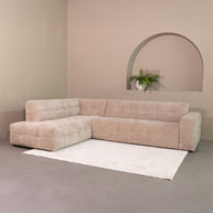LABEL51 Hoekbanken Lorenzo - Clay Elite - Chenille - Hoekbank Links