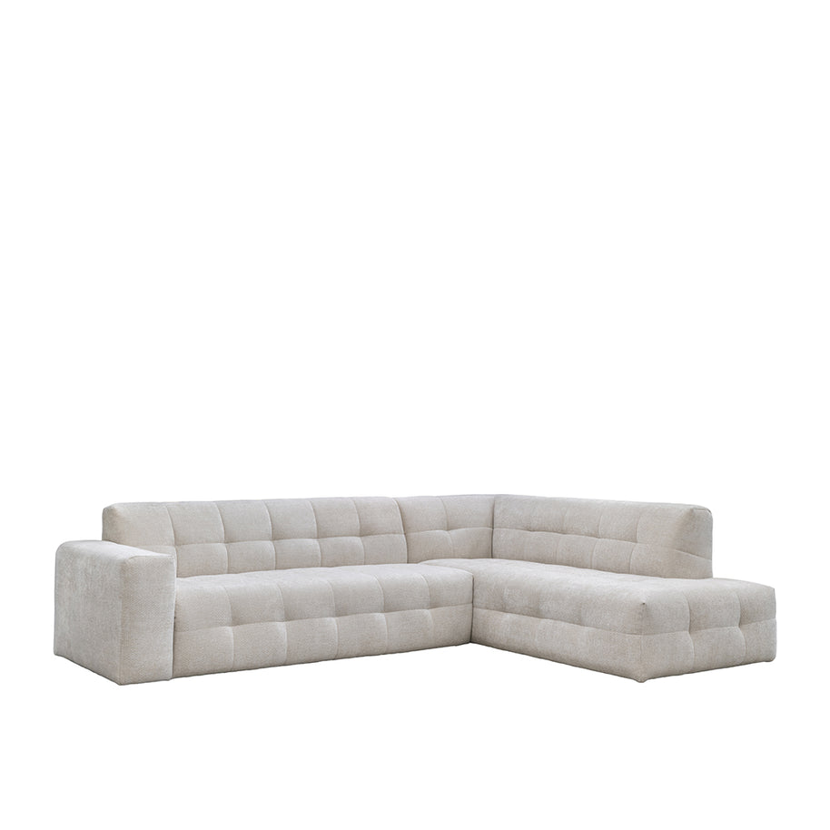 LABEL51 Hoekbanken Lorenzo - Naturel Elite - Chenille - Hoekbank Rechts